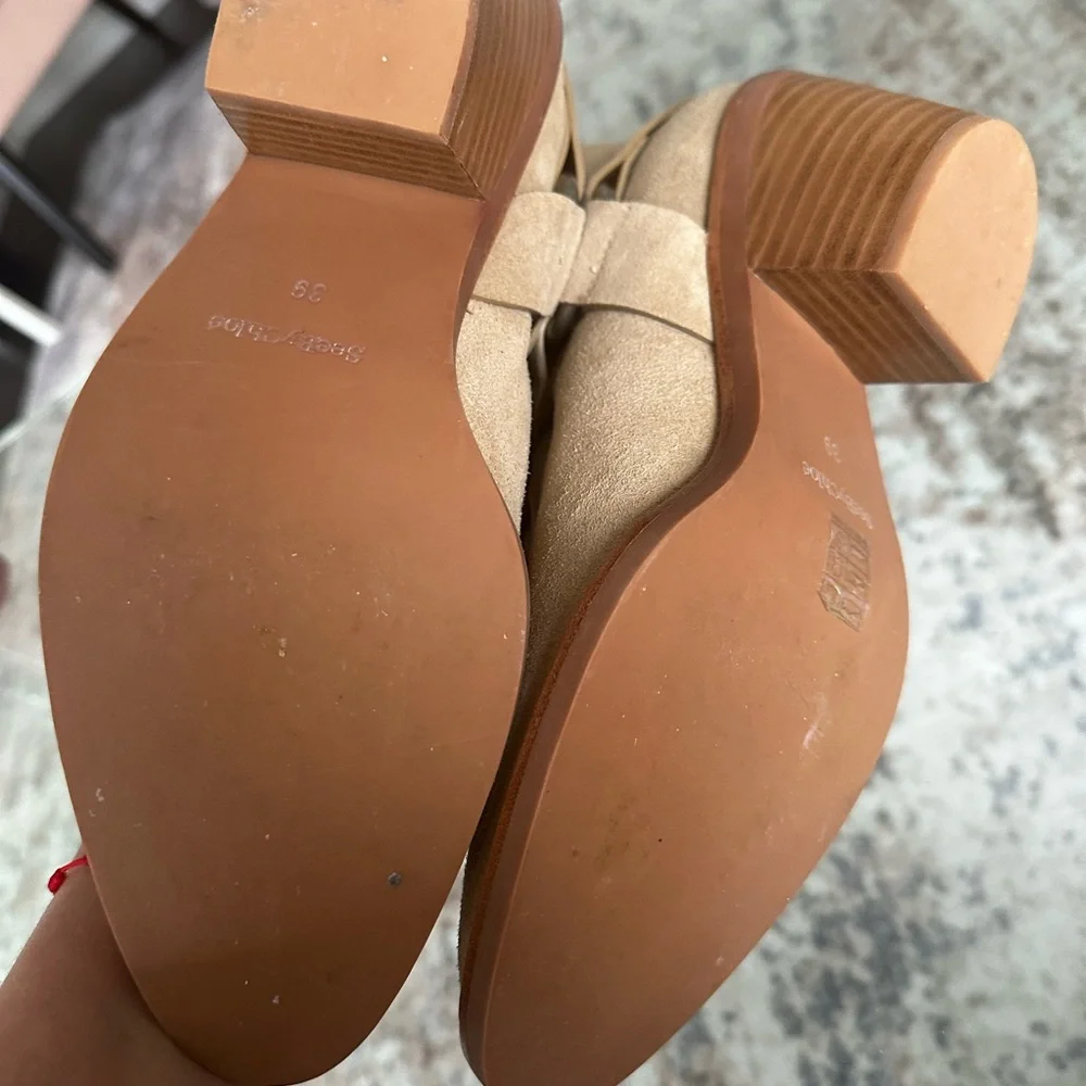 SEE BY CHLOE Tan Suede Ankle Boots WOMENS 39 NWOB‎